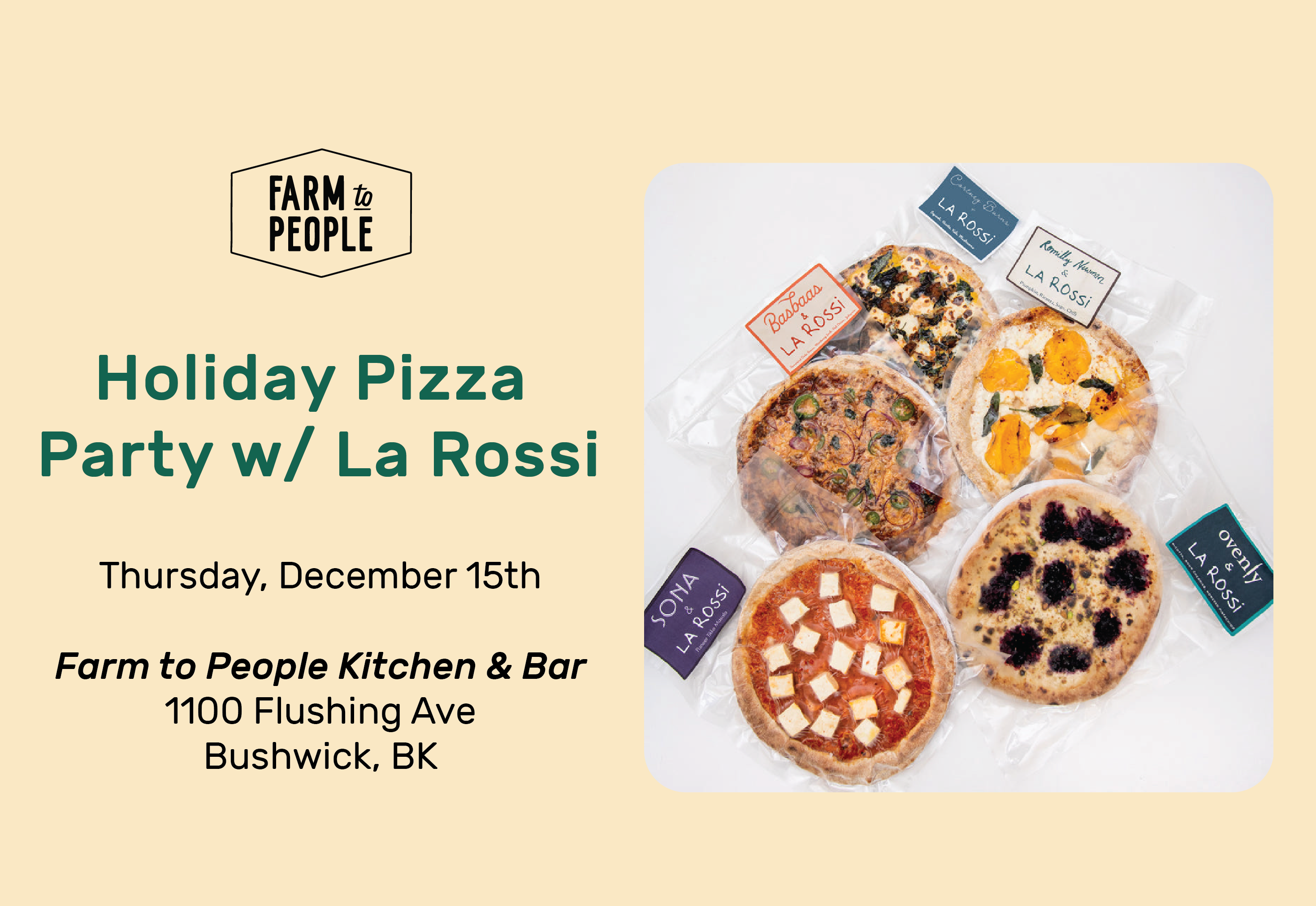 Holiday Pizza Party with La Rossi