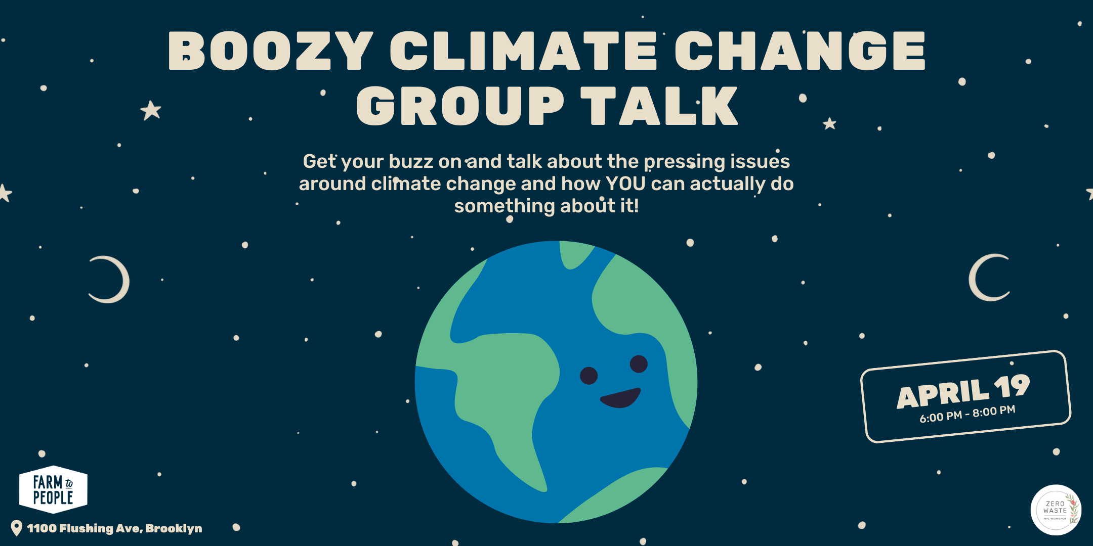 Boozy Climate Change Group Talk! A Celebration of Earth Month